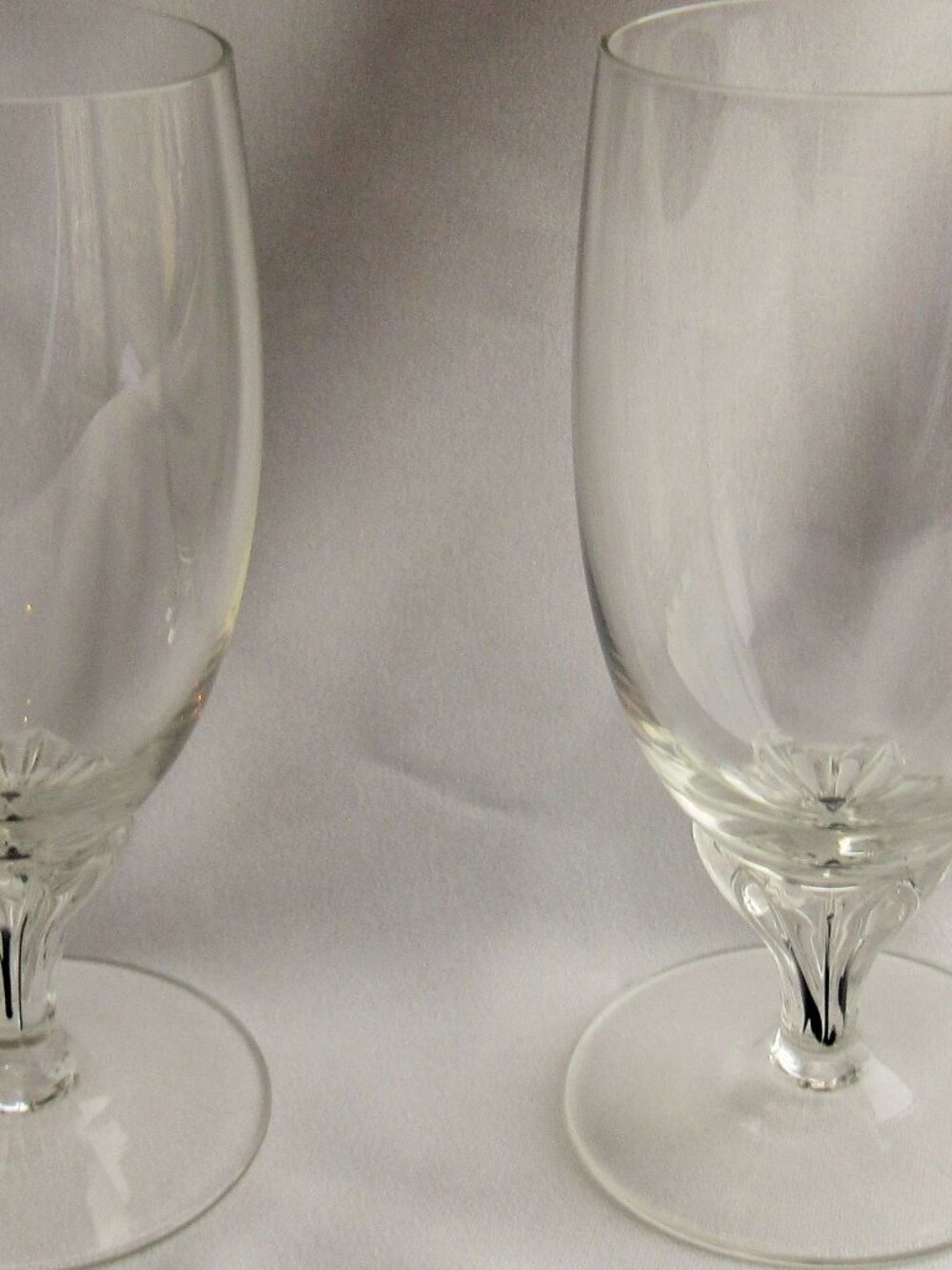 Belfor Crystal Exquisite Pair Juice Glasses Black Core Czechoslovakian    U125